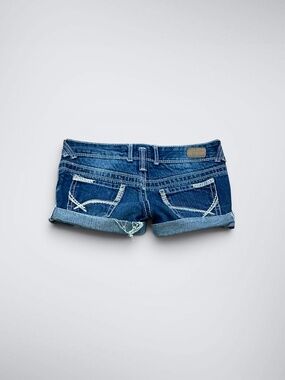 Reign Ultra Low Rise Micro Denim Shorts